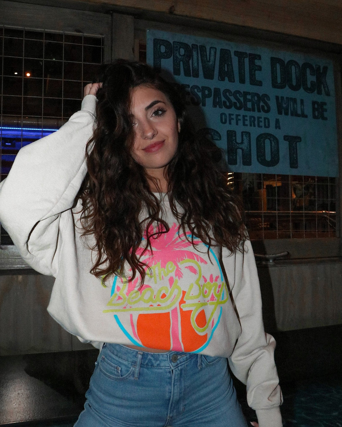 The Beach Boys Fun Fun Sand Thrifted Sweatshirt - shoplivylu