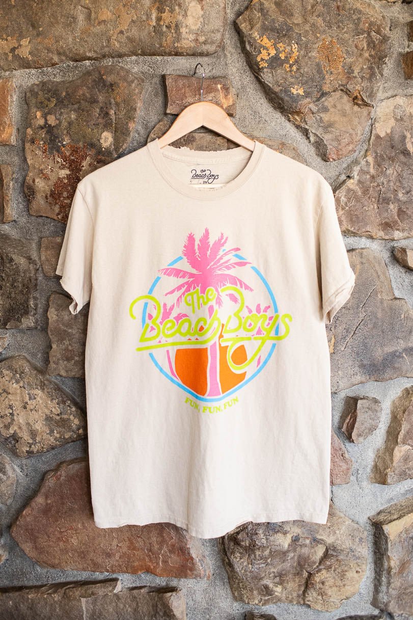 The Beach Boys Fun Fun Sand Thrifted Tee - shoplivylu