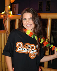 The Beach Boys Neon Logo Black Cropped Tee - shoplivylu