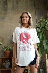 The Beach Boys OU Sooners True To Your School Off White Thrifted Tee