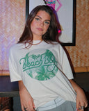 The Beach Boys Palm Circle Off White Thrifted Tee - shoplivylu
