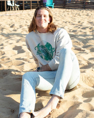 The Beach Boys Palm Circle Sand Thrifted Sweatshirt - shoplivylu