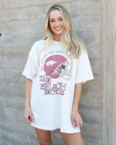 The Beach Boys Razorbacks True To Your School Off White Thrifted Tee - shoplivylu