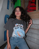 The Beach Boys Surf Patrol Charcoal Thrifted Tee (FINAL SALE) - shoplivylu