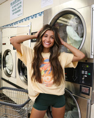 The Who 76 Yellow Thrifted Distressed Tee (FINAL SALE) - shoplivylu