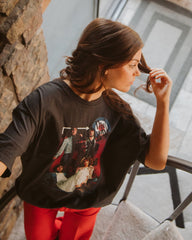 The Who Mirrors & Arrows Black Thrifted Distressed Tee (FINAL SALE) - shoplivylu