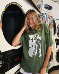 The Who Sing Green Thrifted Distressed Tee (FINAL SALE) - shoplivylu