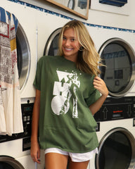 The Who Sing Green Thrifted Distressed Tee (FINAL SALE) - shoplivylu