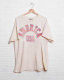 USA Mega Arch Off White Thrifted Tee - shoplivylu