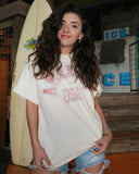 USA Mega Arch Off White Thrifted Tee - shoplivylu