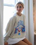 USA Patch Sand Thrifted Sweatshirt - shoplivylu
