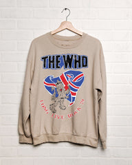 The Who Lion Flag Sand Thrifted Sweatshirt