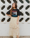 Willie Nelson Bandana Black Thrifted Tee (FINAL SALE) - shoplivylu