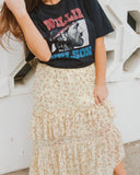 Willie Nelson Bandana Black Thrifted Tee (FINAL SALE) - shoplivylu