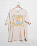 Willie Nelson In Concert Off White Thrifted Tee - shoplivylu