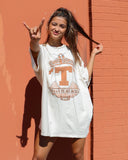 Willie Nelson Texas on My Mind Off White Thrifted Tee - shoplivylu